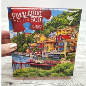 Puzzlebug Deluxe Jigsaw Puzzle 500pc Picturesque Mediterranean Houses New Sealed